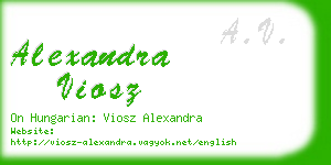 alexandra viosz business card
